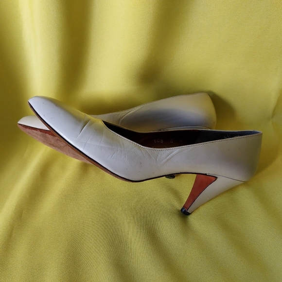 Vintage Woman Shoes Evan-Picone All Leather Made in Spain Size 8 N - Picture 6 of 11